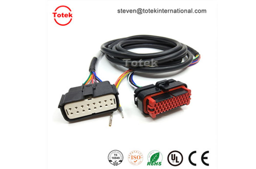 Molex 19418-0040 Connectors to TE AMP 776164-1 770854-3 770520-3 FSD76-8-D custom automotive wire harness